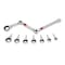 Exo-Fit Metric ratcheting wrench set, 9 pcs 38105 - alternate 1